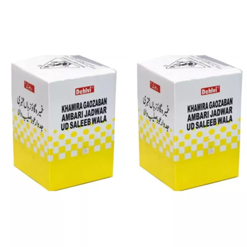 Dehlvi Khamira Gaozaban Ambari Jadwar Ood Saleeb (60g, Pack of 2)
