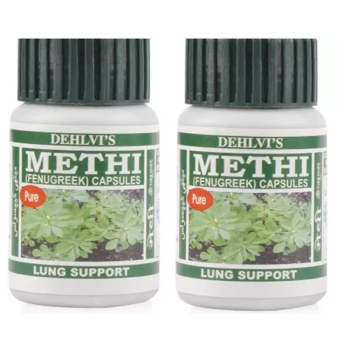 Dehlvi Methi  Capsules (60 Capsules, Pack of 2)