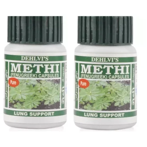 Dehlvi Methi  Capsules (60 Capsules, Pack of 2)