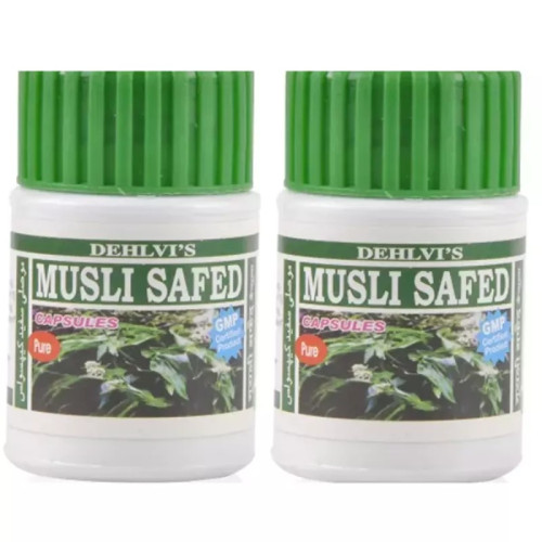 Dehlvi Musli Safed  Capsules (30 Capsules, Pack of 2)