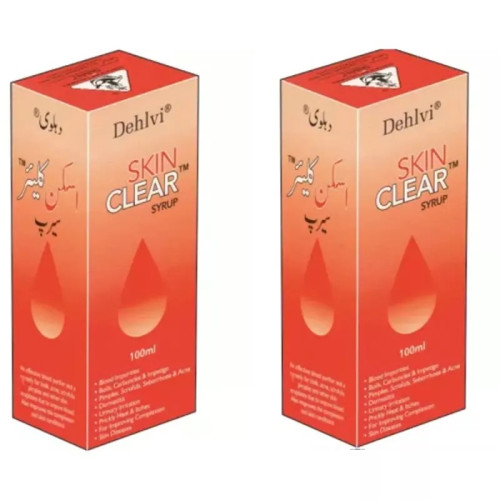Dehlvi Skin Clear Syrup (100ml, Pack of 2)