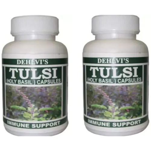 Dehlvi Tulsi  Capsules (60 Capsules, Pack of 2)