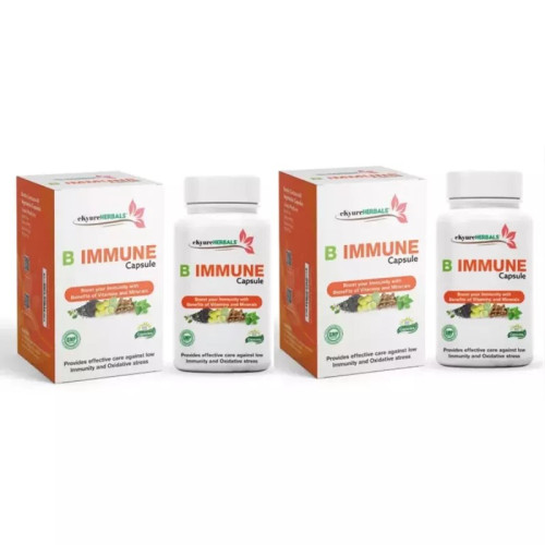Ekyure Herbals B Immune  Capsulesule (60 Capsules, Pack of 2)