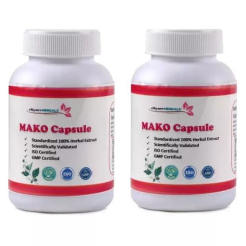 Ekyure Herbals Mako 500mg  Capsulesule (60 Capsules, Pack of 2)