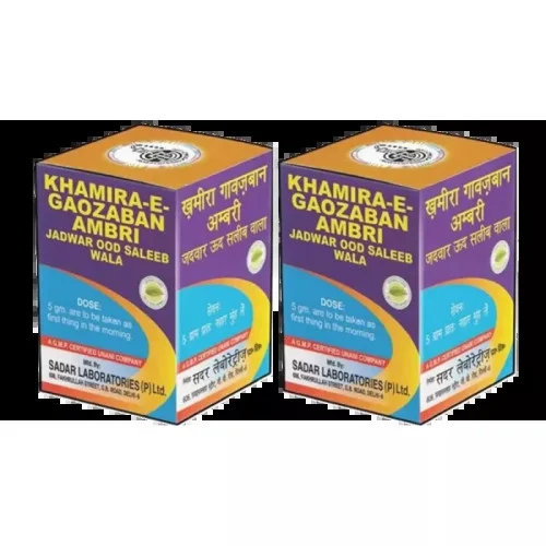 Sadar Dawakhana Khamira Gawzaban Ambari adwar Ood Saleeb Wala (125g, Pack of 2)