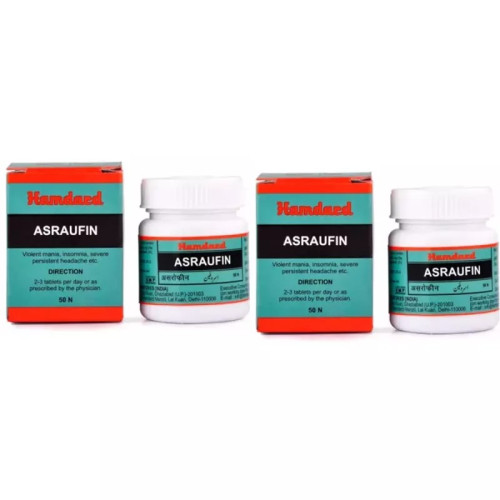 Hamdard Asraufin (50 Tablets, Pack of 2)