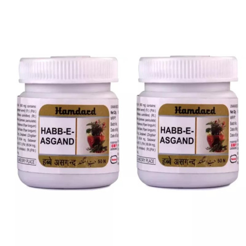 Hamdard Habbe Asgand (50 Tablets, Pack of 2)