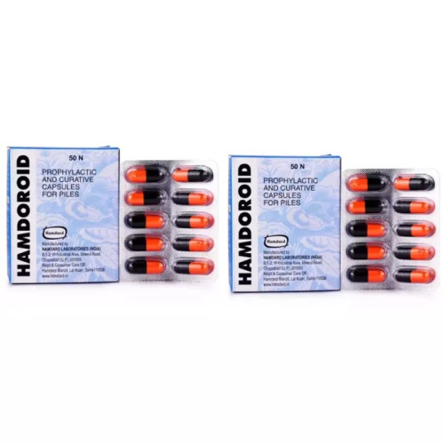 Hamdard Hamdoroid  Capsulesule (50 Capsules, Pack of 2)