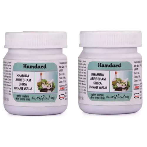 Hamdard Khamira Abresham Shira Unnab Wala (60g, Pack of 2)