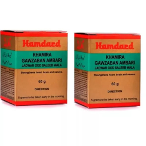 Hamdard Khamira Gawzaban Ambari Jadwar Ood Saleeb Wala (60g, Pack of 2)