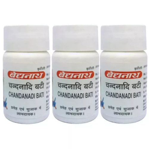 Baidyanath Chandanadi Vati (10g, Pack of 3)