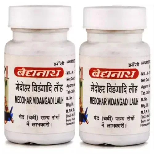 Baidyanath Medohar Vidangadi Lauh (40 Tablets, Pack of 2)