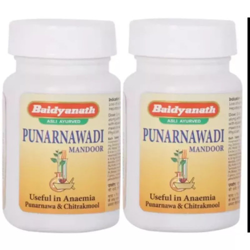 Baidyanath Punarnawadi Mandoor (40 Tablets, Pack of 2)