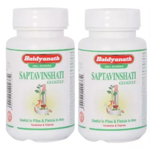 Baidyanath Saptavinshati Guggulu (80 Tablets, Pack of 2)