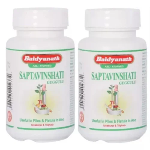 Baidyanath Saptavinshati Guggulu (80 Tablets, Pack of 2)