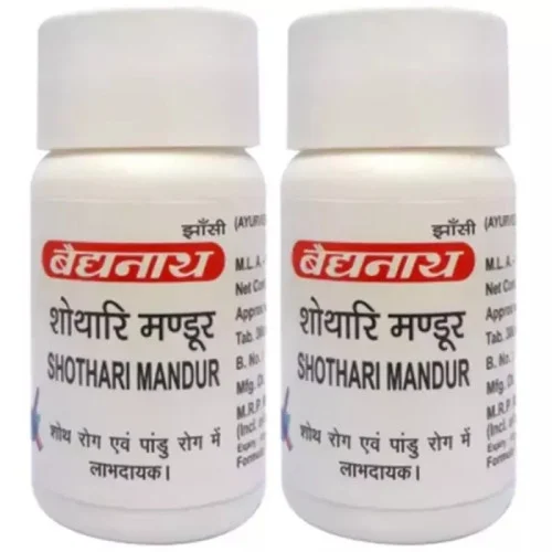 Baidyanath Shothari Mandur (40 Tablets, Pack of 2)