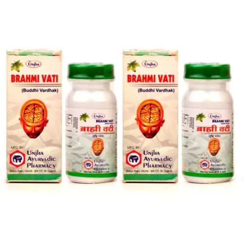 Unjha Brahmi Vati (Buddhi Vardhak) (40 Tablets, Pack of 2)