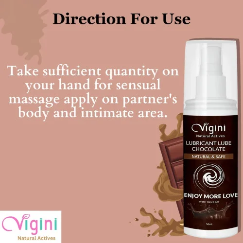 Vigini Lubricant Lube Chocolate Water Based Gel (50ml)