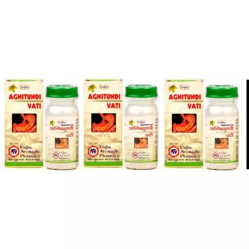 Unjha Agnitundi Vati (40 Tablets, Pack of 3)