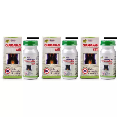 Unjha Chandanadi Vati (40 Tablets, Pack of 3)