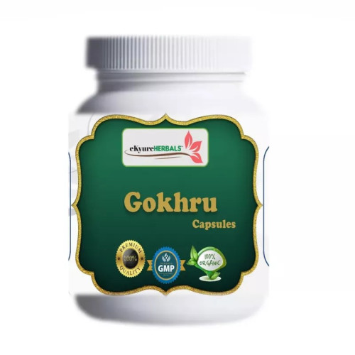 Ekyure Herbals Gokhru Extract 500 mg  Capsules (60 Capsules)