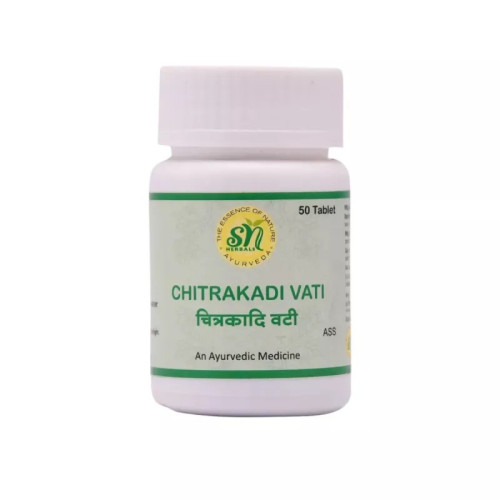 SN Herbals Chitrakadi Vati (50 Tablets)