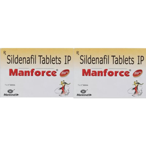 Mankind Pharma Manforce Sildenafil (4 Tablets, Pack of 2)