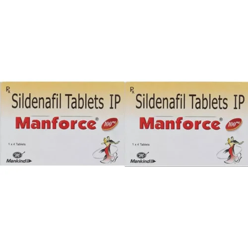 Mankind Pharma Manforce Sildenafil (4 Tablets, Pack of 2)