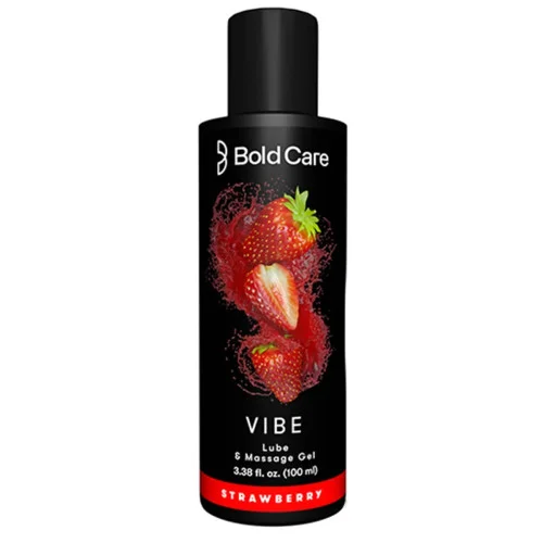 Bold Care Vibe Lube And Massage Gel Strawberry Flavor (100ml)