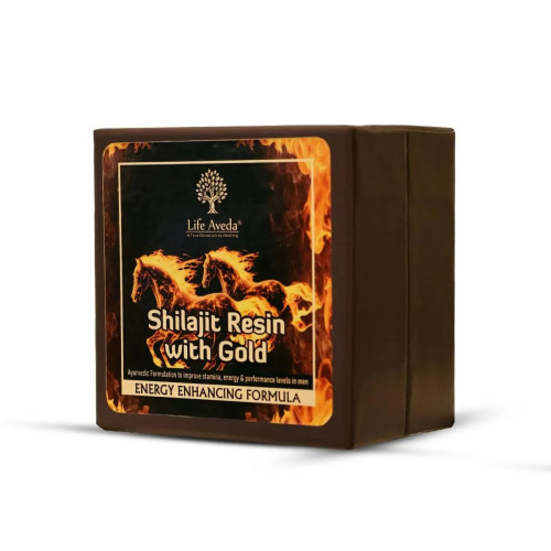 Life Aveda Shilajit Resin With Gold (20 Capsules)