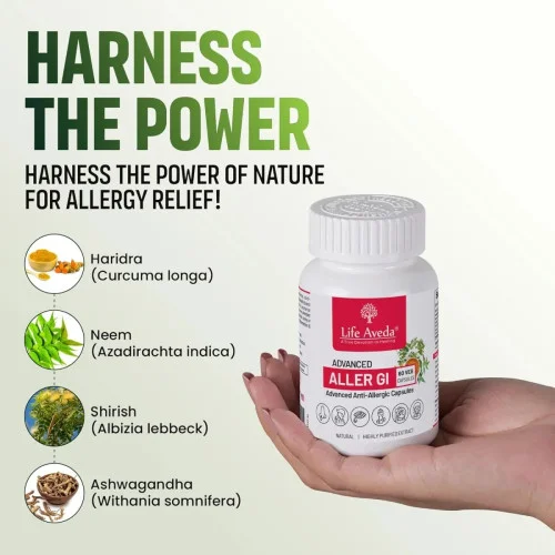 Life Aveda Advanced Aller Gi Veg  Capsules (60 Capsules)