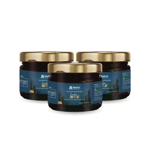 Madren Healthcare Himalayan Shilajit Resin (20g, Pack of 3)