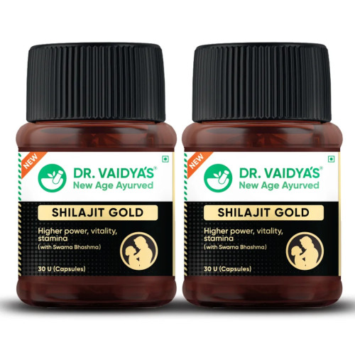 Dr Vaidyas Shilajit Gold  Capsules (30 Capsules, Pack of 2)