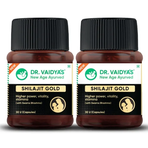 Dr Vaidyas Shilajit Gold  Capsules (30 Capsules, Pack of 2)