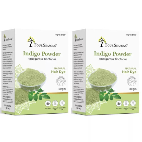 Four Seasons Indigo Powder (80g, Pack of 2)
