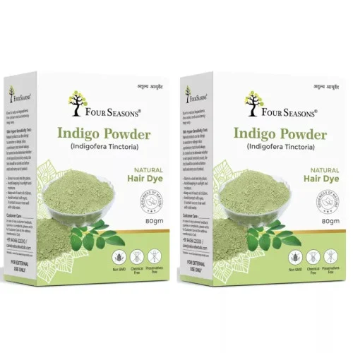 Four Seasons Indigo Powder (80g, Pack of 2)