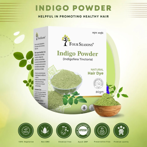 Four Seasons Indigo Powder (80g, Pack of 2)