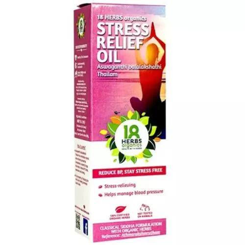 18herbs organics Stress Relief Oil Aswaganthi Balalakshathi (100ml)