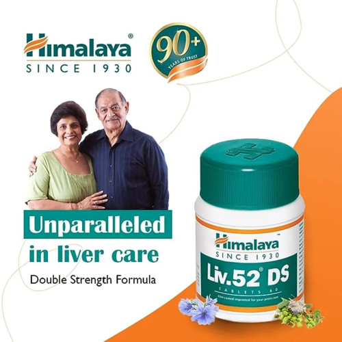 Himalaya Liv 52 Ds (Double Strength)  Tablet (60 Tablets)