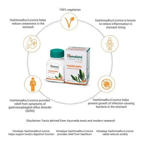 Himalaya Yashtimadhu  Tablet (60 Tablets)