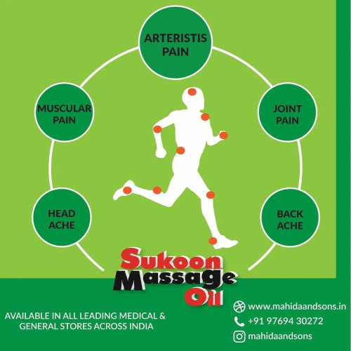 Mahida's Sukoon Massage Oil(Pain Relief) (500ml)