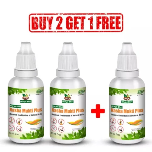 Divya Shri Nasha Mukti Plus Drop (Buy 2 Get 1 Free) (30ml Each) (1Pack)