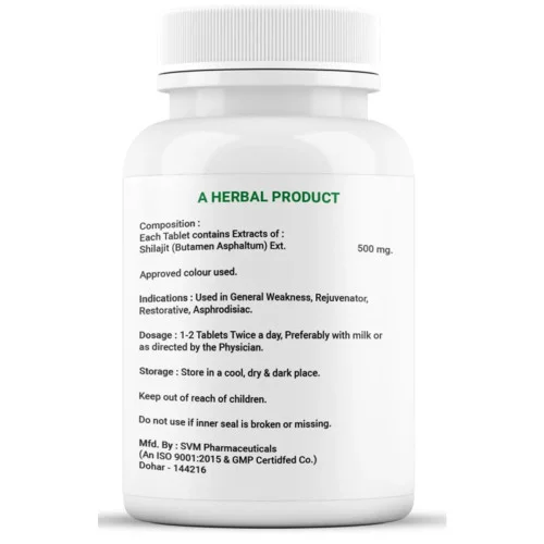 Dr Satnam's Arogyam Ayurveda Shilajit  Tablets (60 Tablets)