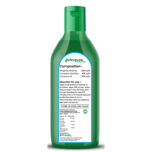 Dr Satnam's Arogyam Ayurveda 999 Oil (100ml)