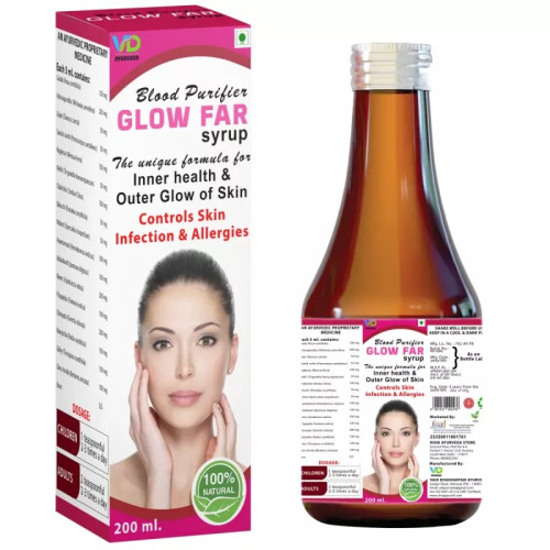 Vd Ayurveda Glow Far Syrup (200ml)