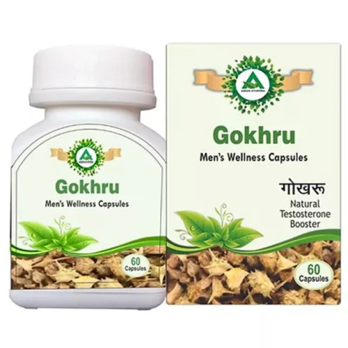 Agron Ayurveda Gokharu  Capsules (60 Capsules)