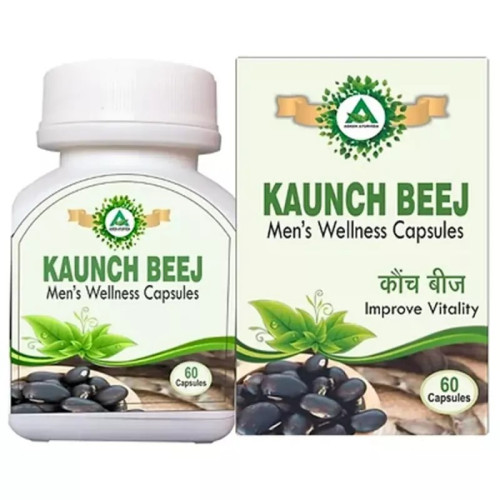 Agron Ayurveda Kaunch Beej  Capsules (60 Capsules)