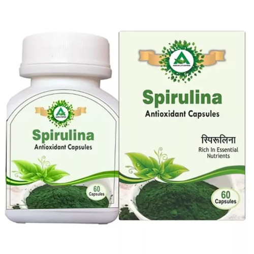 Agron Ayurveda Spirulina  Capsules (60 Capsules)