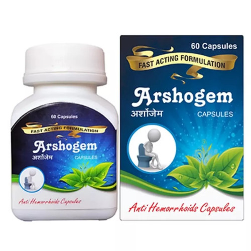 Agron Ayurveda Arshogem  Capsulesule (60 Capsules)