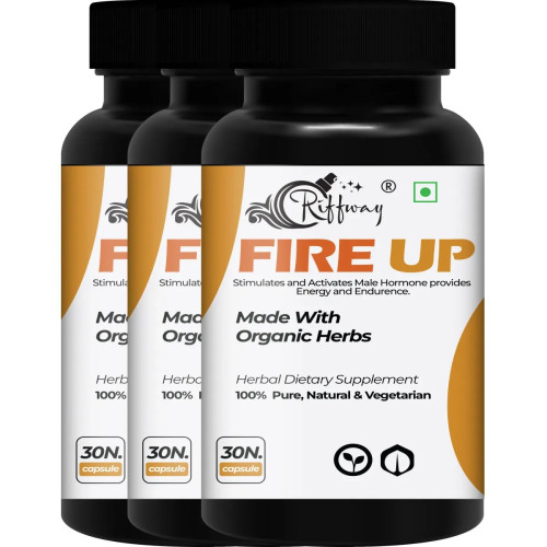 Riffway Fire Up  Capsules (30 Capsules, Pack of 3)